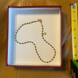 Gurhan 24K gold and emerald 16” necklace